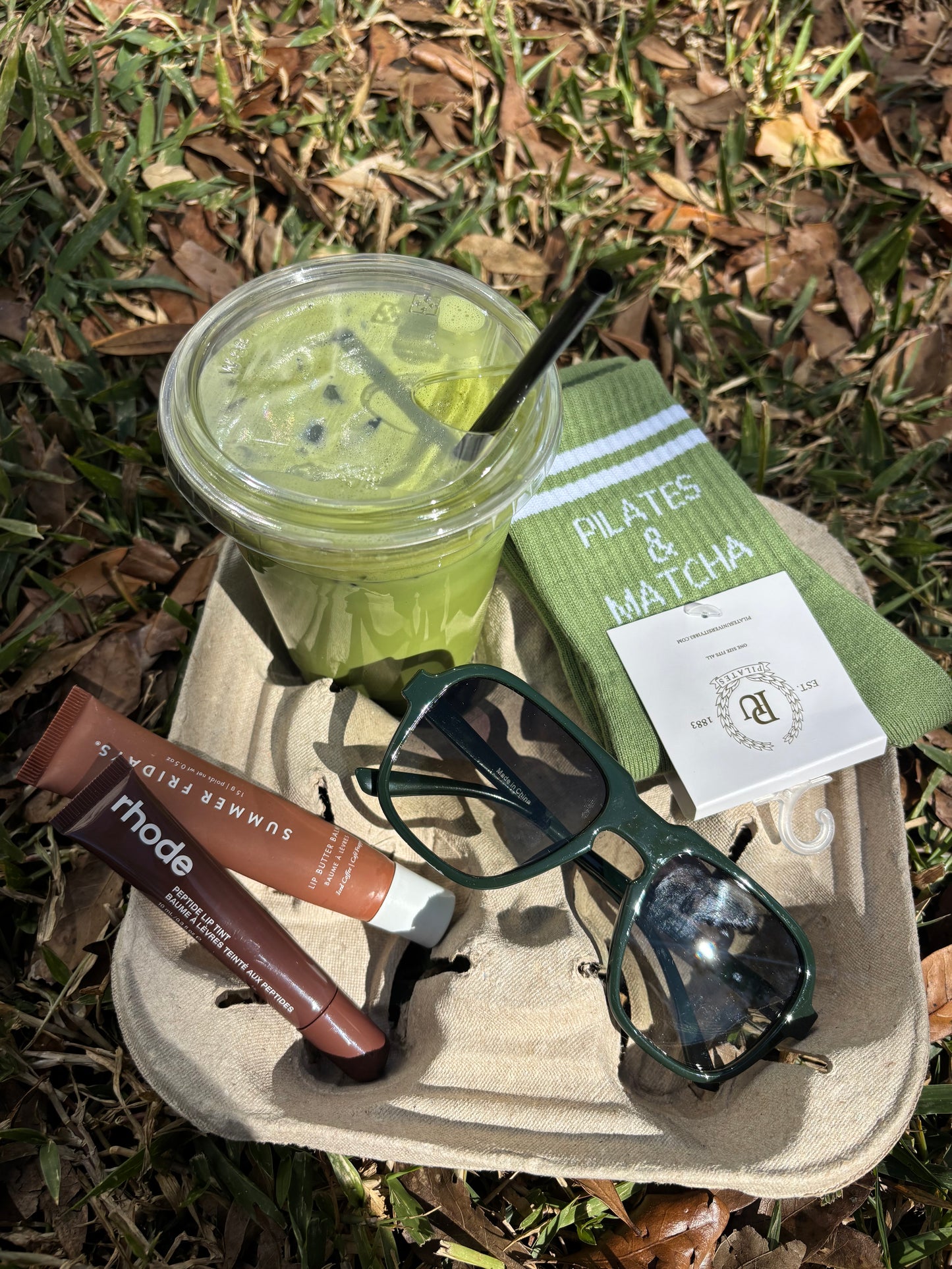 Pilates & Matcha Socks