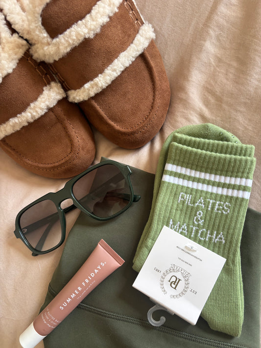 Pilates & Matcha Socks